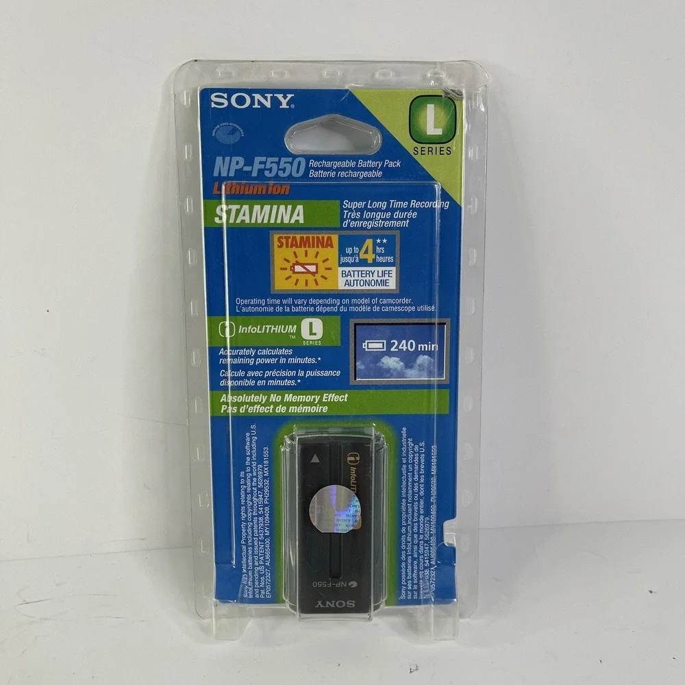 NEW SEALED Sony NP-F550 NPF550 Li-Ion Camcorder Battery STAMINA
